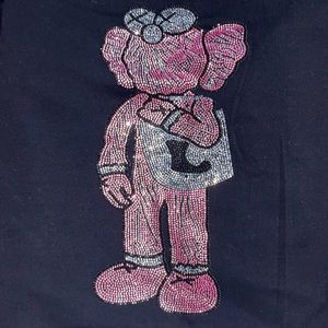 Kaws Inspired Rhinestone Tee